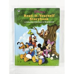 Vintage Golden Book Disney's Read-It-Yourself Storybook 6 Stories Hardcover